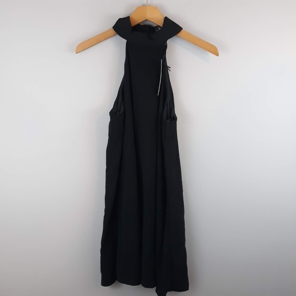 Lulus Black Trapeze Dress Womens XS NWT Sleeveless Staple Witchy Whimsigoth